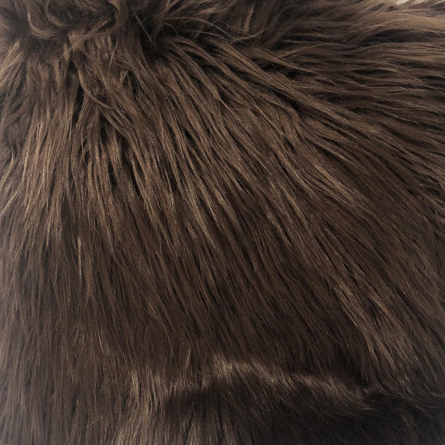 Thick Heavy Animal Faux Fur Fabric By The Yard Shaggy Long Pile 60 Width  Fake fur (Multi color Brown) Used for Blanket, jackets, coating