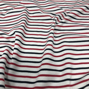 Red & Black Double Striped Cotton