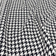 Houndstooth Jacquard Sweater Knit