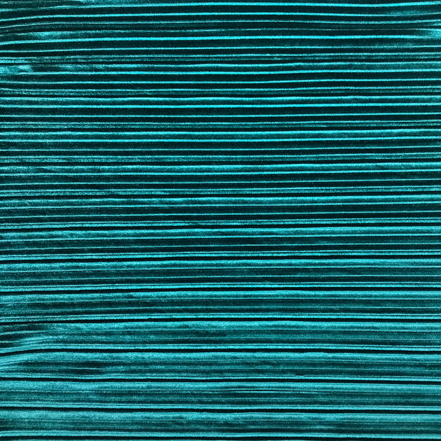 Teal Blue Pleated Velvet Panel, Velvet Cloth Vertical Crease, Velvet  Accordion Pleated Fabric, Pleats Fabric by the Yard 