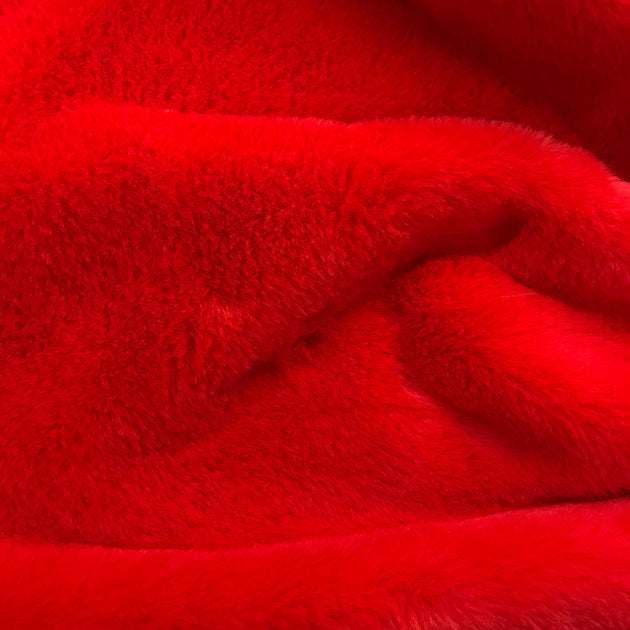 Red Fur Fabric 
