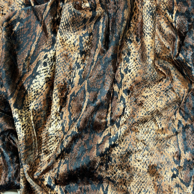 Snakeskin Printed Velvet