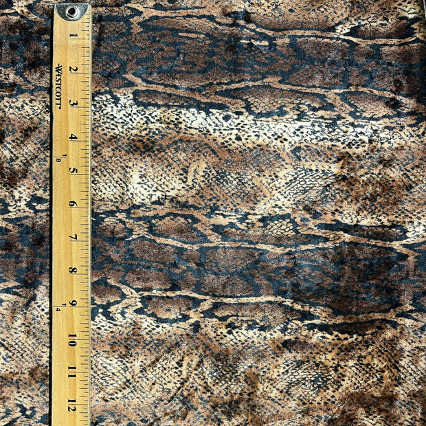 Snakeskin Printed Velvet