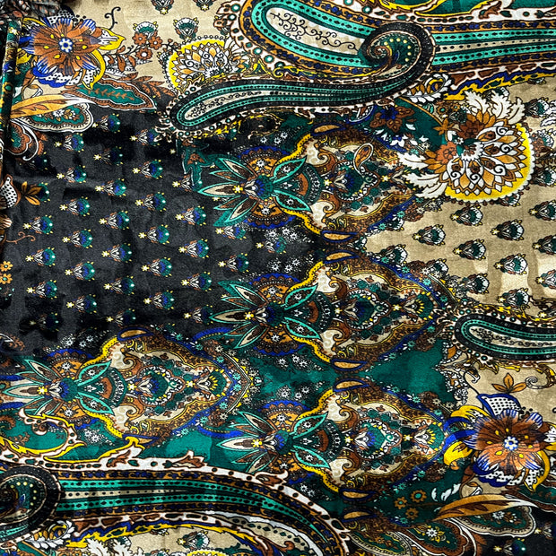 TXV New Paisley Printed Velvet