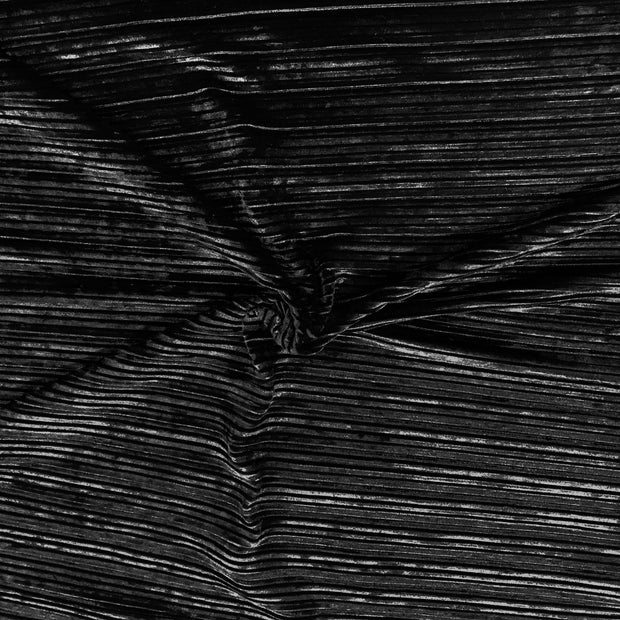Crinkled Stretch Velvet Solid – Elotex Fabric