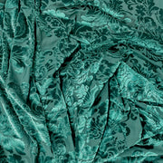 New Wallpaper Hunter Green Burnout Velvet