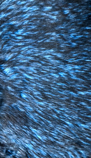 Blue Multi Husky Long Hair Faux Fur