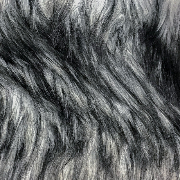 Luxury faux fur fabric by the meter, lynx imitation, grey - 1606 Grey Lynx  