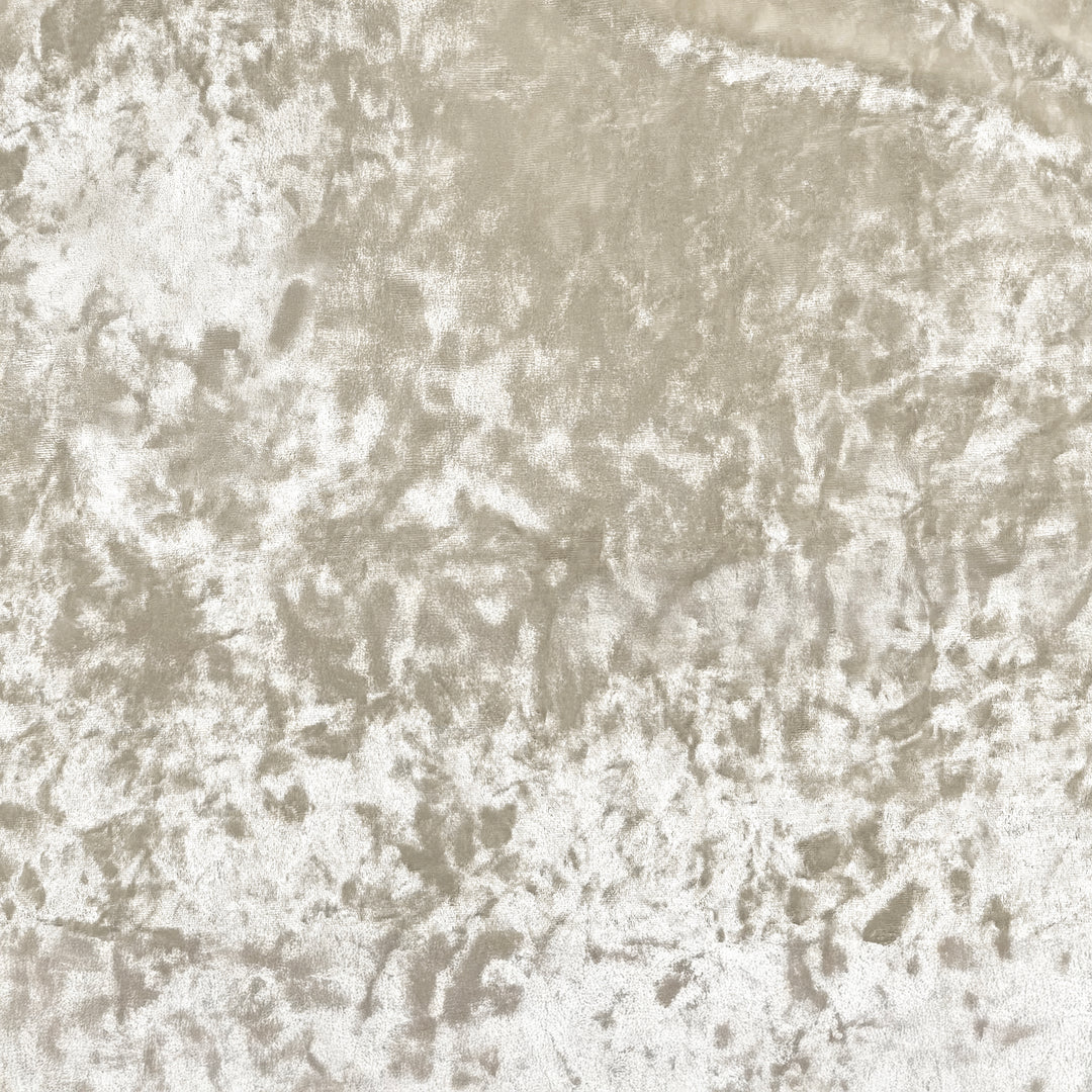 Ivory Crushed Stretch Velvet Solid - Sold by the yard – Elotex Fabric