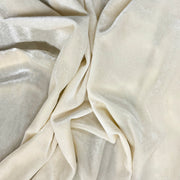 Ivory Stretch Velvet Solid