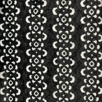 Navajo Faux Fur - Black and White