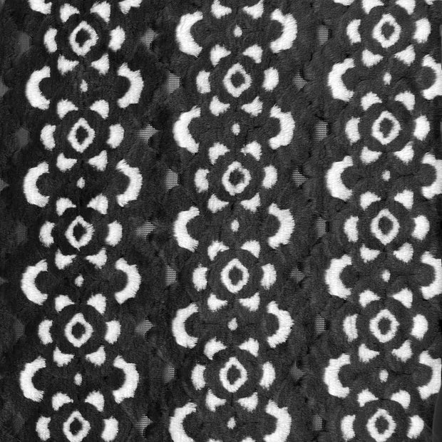 Navajo Faux Fur - Black and White