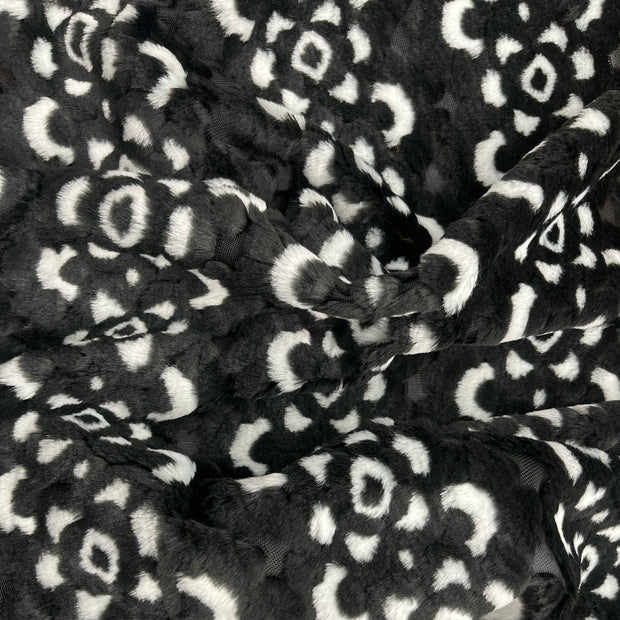 Navajo Faux Fur - Black and White