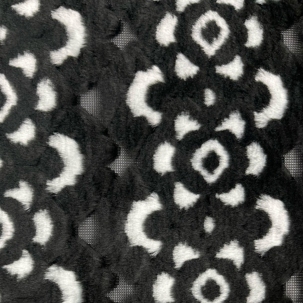 Navajo Faux Fur - Black and White