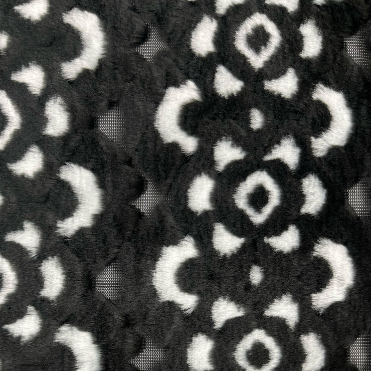 Navajo Faux Fur - Black and White