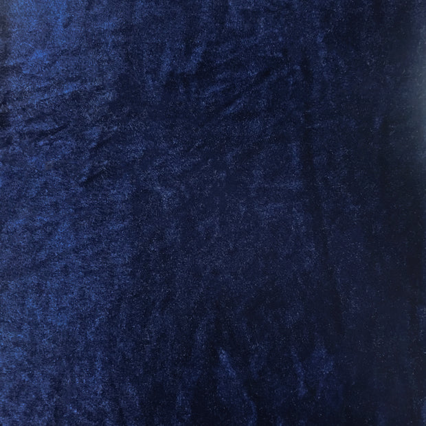 Navy Stretch Velvet Solid