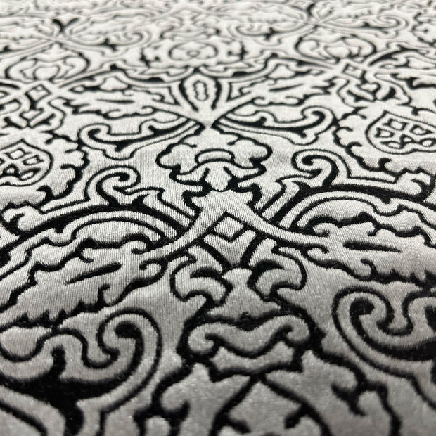 Silver Blush Temple Burnout Velvet