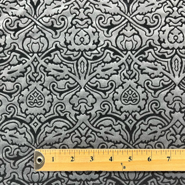Silver Blush Temple Burnout Velvet