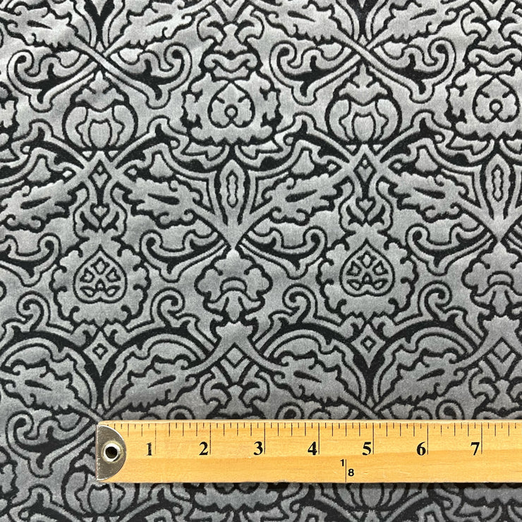 Silver Blush Temple Burnout Velvet