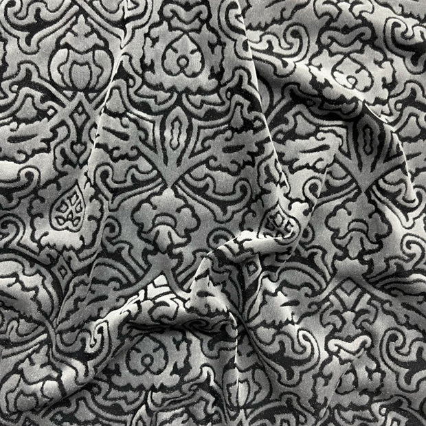 Silver Blush Temple Burnout Velvet