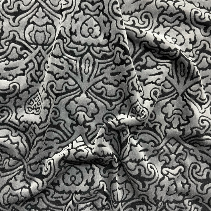 Silver Blush Temple Burnout Velvet