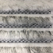 Black White Extra-Plush Checkered Faux Fur