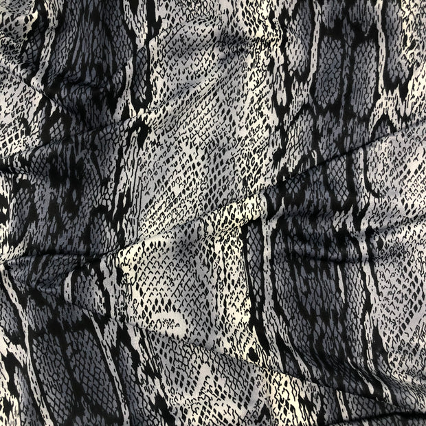 Snakeskin Printed Brushed Venezia Jersey