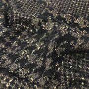Houndstooth Metallic Boucle Sweaterknit