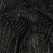 Brown Yana K Mini Chevron Chain Striped Faux Fur