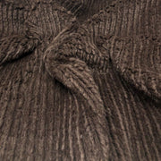 Brown Yana K Mini Chevron Chain Striped Faux Fur