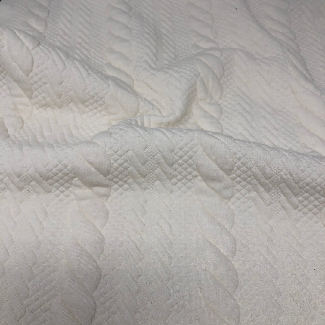 Rope Embossed Jacquard Sweaterknit - Sold by the yard – Elotex Fabric