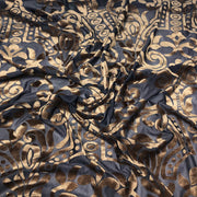 KK Floral Wallpaper Design Metallic Burnout Velvet