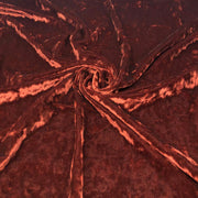 Copper Crushed Stretch Velvet Solid