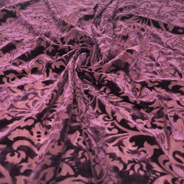 Floral Wallpaper Burnout Velvet
