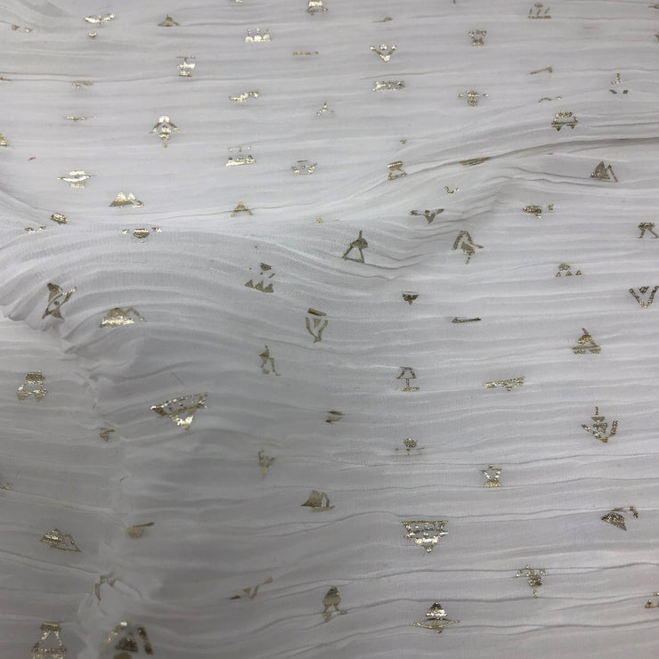 Crinkled Crepe Metallic Gold Foil