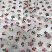 Floral 3D Garden Embroidered Mesh
