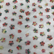 Floral 3D Garden Embroidered Mesh