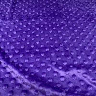Purple Soft Minky Bubble Solid