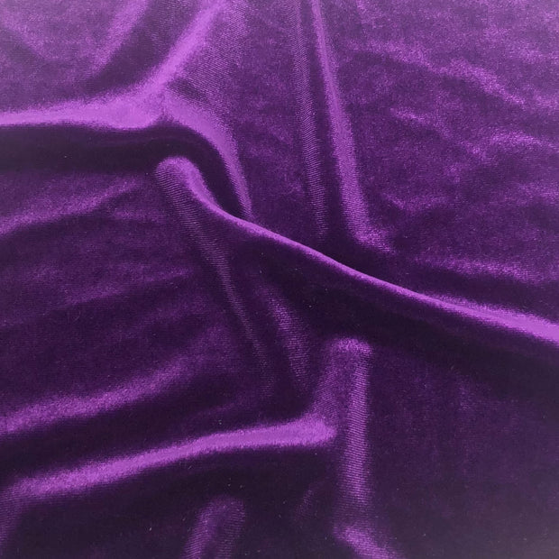 Purple Stretch Velvet Solid