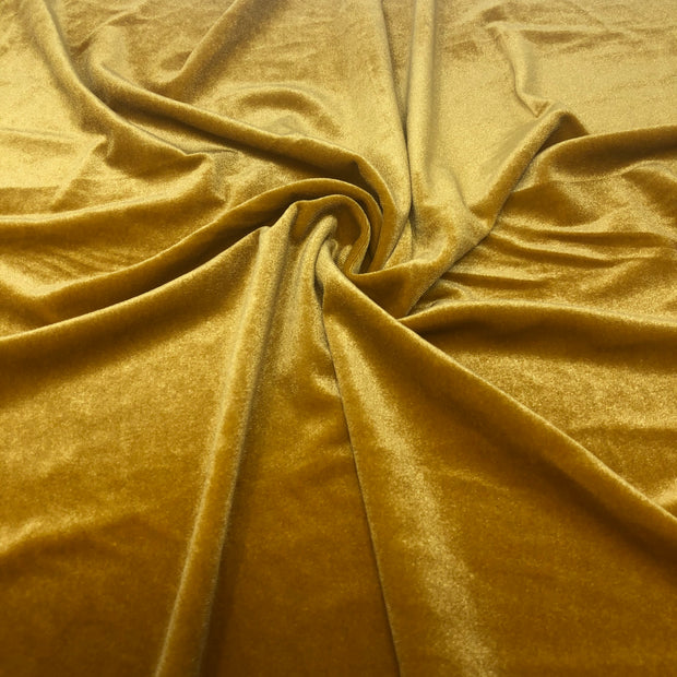 Gold Stretch Velvet Solid