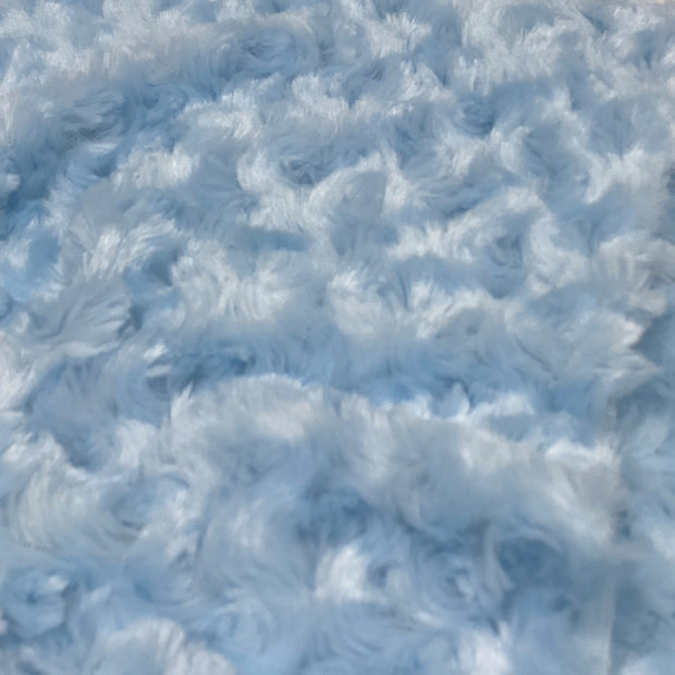 Sky Blue Soft Lustrous Rosebud Fur