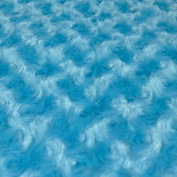 Aqua Blue Soft Lustrous Rosebud Fur