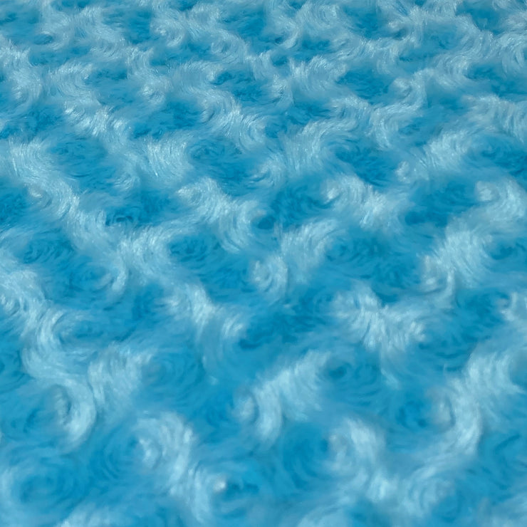 Aqua Blue Soft Lustrous Rosebud Fur