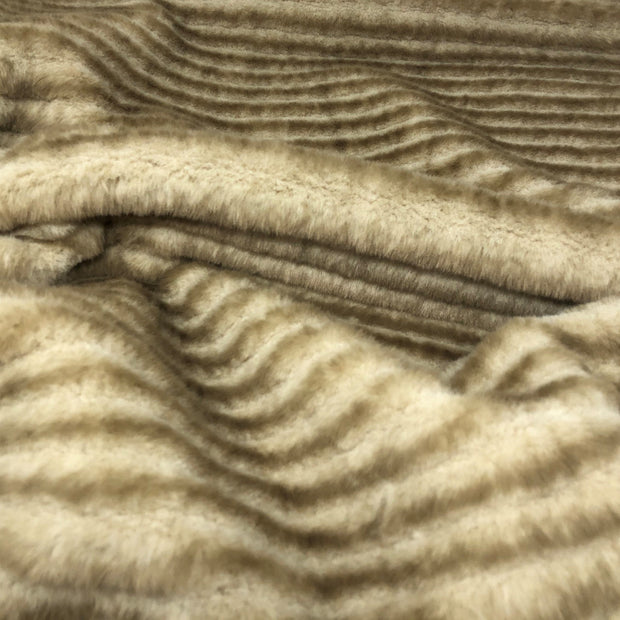 Soft Ombre Striped Faux Fur