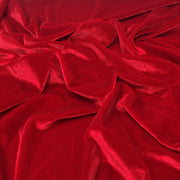 Red Crimson Stretch Velvet Solid