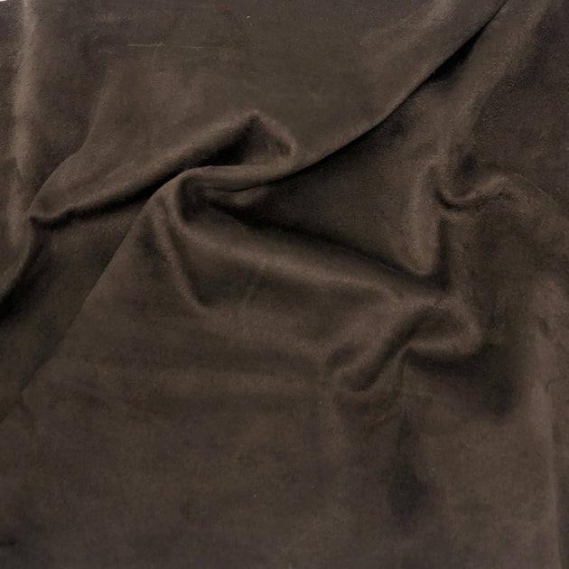 Chocolate Spandex Double-Sided Suede – Elotex Fabric
