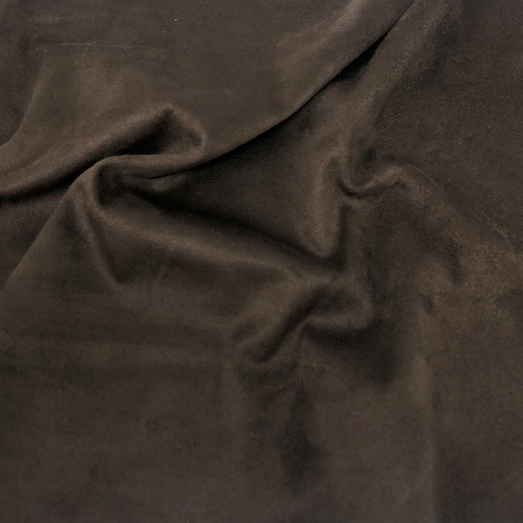Chocolate Spandex Double-Sided Suede