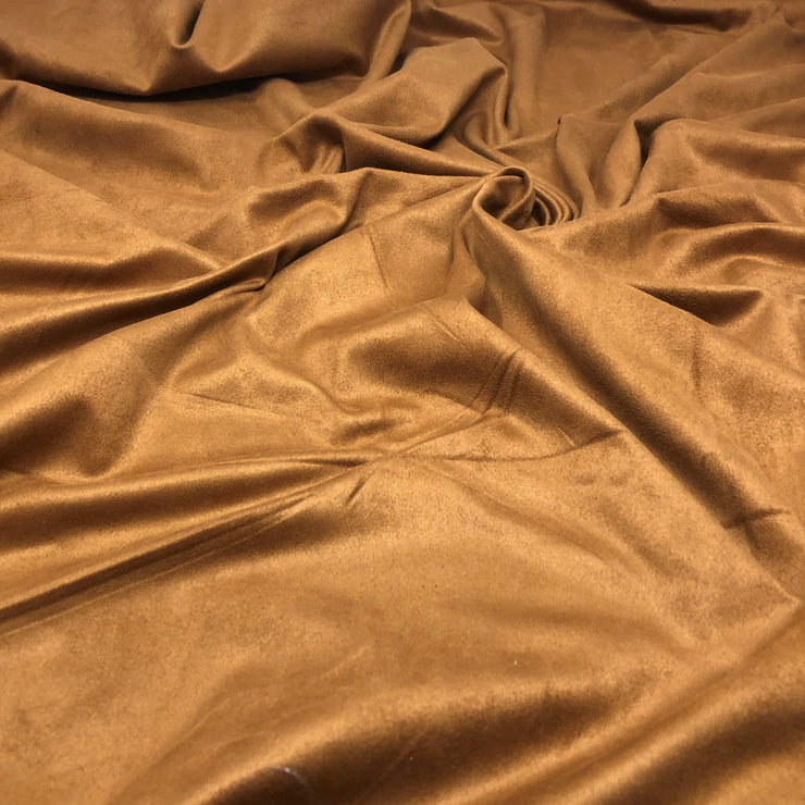 Tan Spandex Double-Sided Suede