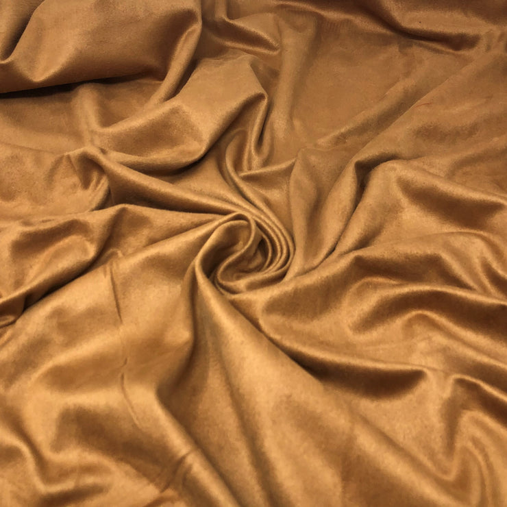 Tan Spandex Double-Sided Suede