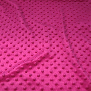 Hot Pink Soft Minky Bubble Solid